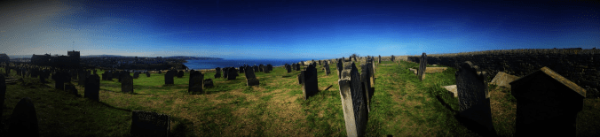 St. Mary's graveyard Whitby Yorkshire abbey