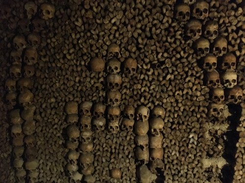 church medieval skull catacombs paris