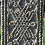 celtic knot work on cemetery gravestone