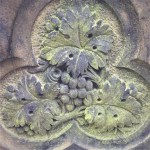 grapes leaves vines cemetery gravestone tomb memorial
